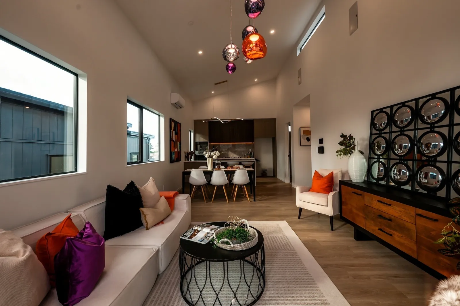 The same Auckland living room finished in KASL — Dramatic. Sculpted. Unforgettable.