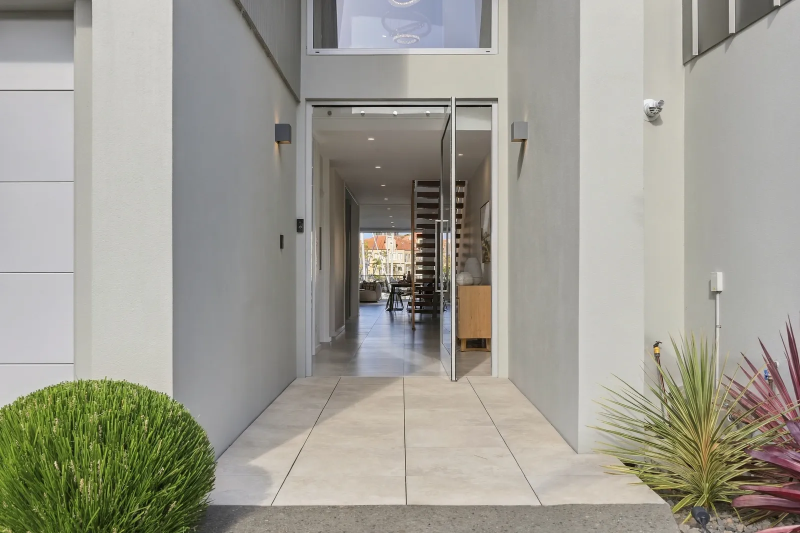 Entry, waterfront townhouse in Gulf Harbour, Hibiscus Coast